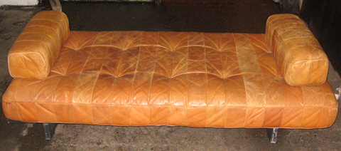 1960’s day bed in leather