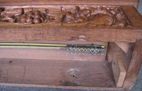 Carved Oak Curtain Box