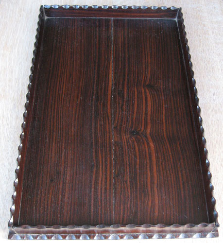 Cotswold School tray in Macassar Ebony