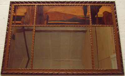 Antiques Atlas - A Rowley Gallery Marquetry Wall Mirror.